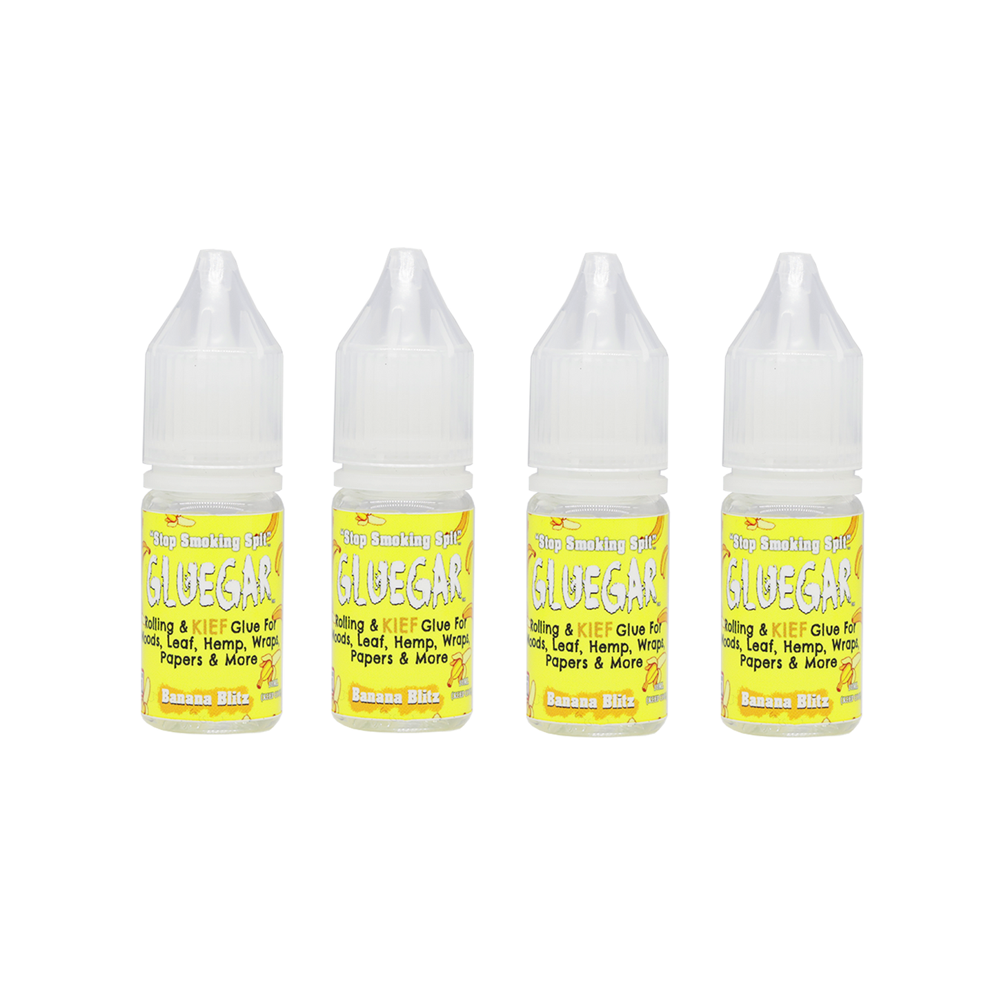 Gluegar 10ml Squeeze Bottle - 4 Packs